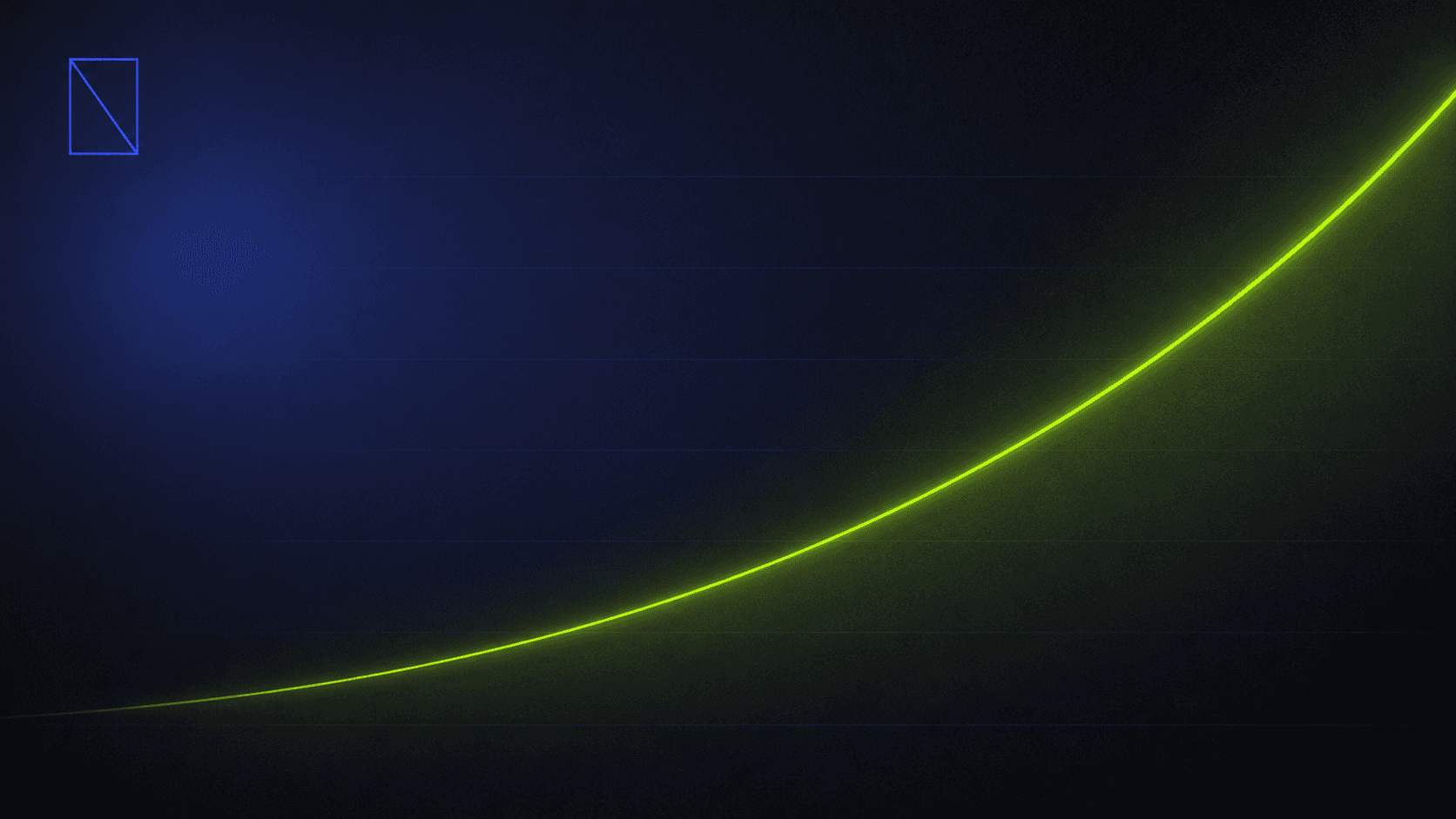 Single trend curve — the entire growth story on one chart.